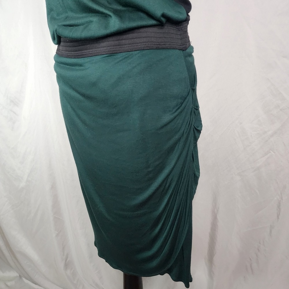 New!!! MANGO Size 10 Lightweight‎ Viscose Blouson Tulip Hem Shirred Lined Dress - Picture 9 of 16